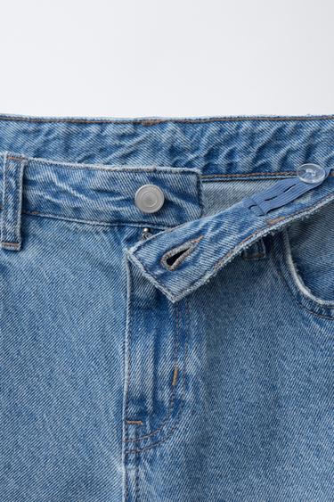 JEAN À JAMBES LARGES À REVERS - Bleu de Zara - Image 2