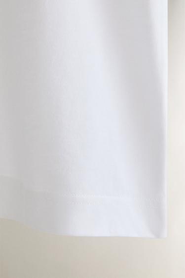 T-SHIRT MANCHES COURTES - Blanc de Zara - Image 3