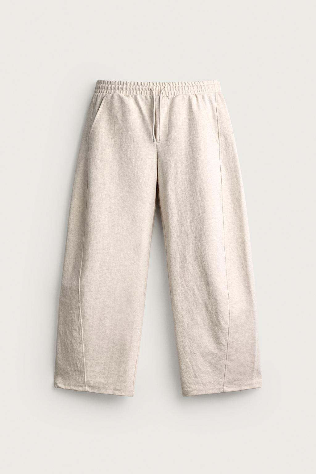 TEXTURED BALLOON FIT TROUSERS