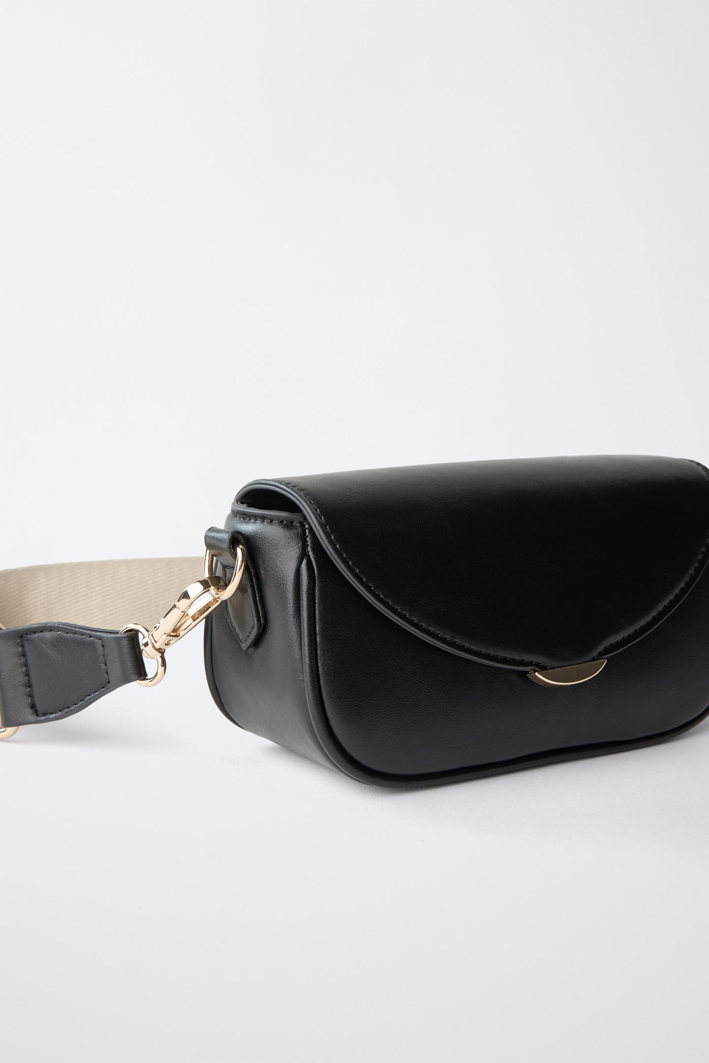 Детская сумка Zara Flap Crossbody, цвет: Чёрный — фото 3