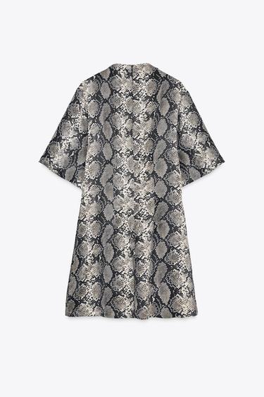 ANIMAL PRINT MINI DRESS - Snake by Zara - Image 7