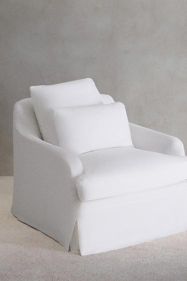 ARMCHAIR 01 LINEN COVER - Ecru by Zara