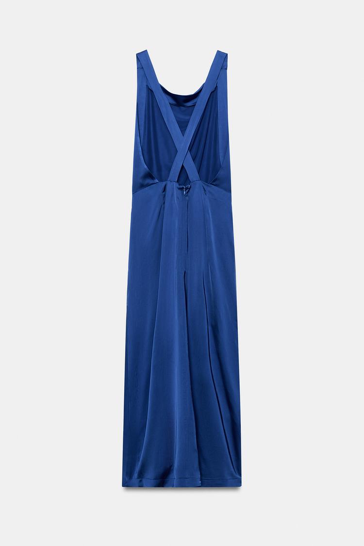 Vestido de satín drapeado ZW Collection 6
