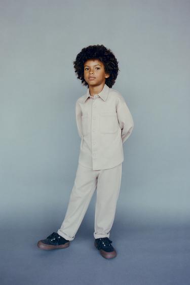 COMFORTABELE BROEK - Lichtbeige van Zara