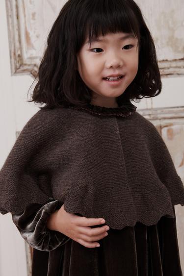 CAPA PUNTO VOLANTE 100% LANA LIMITED EDITION  - Marrón / Topo de Zara