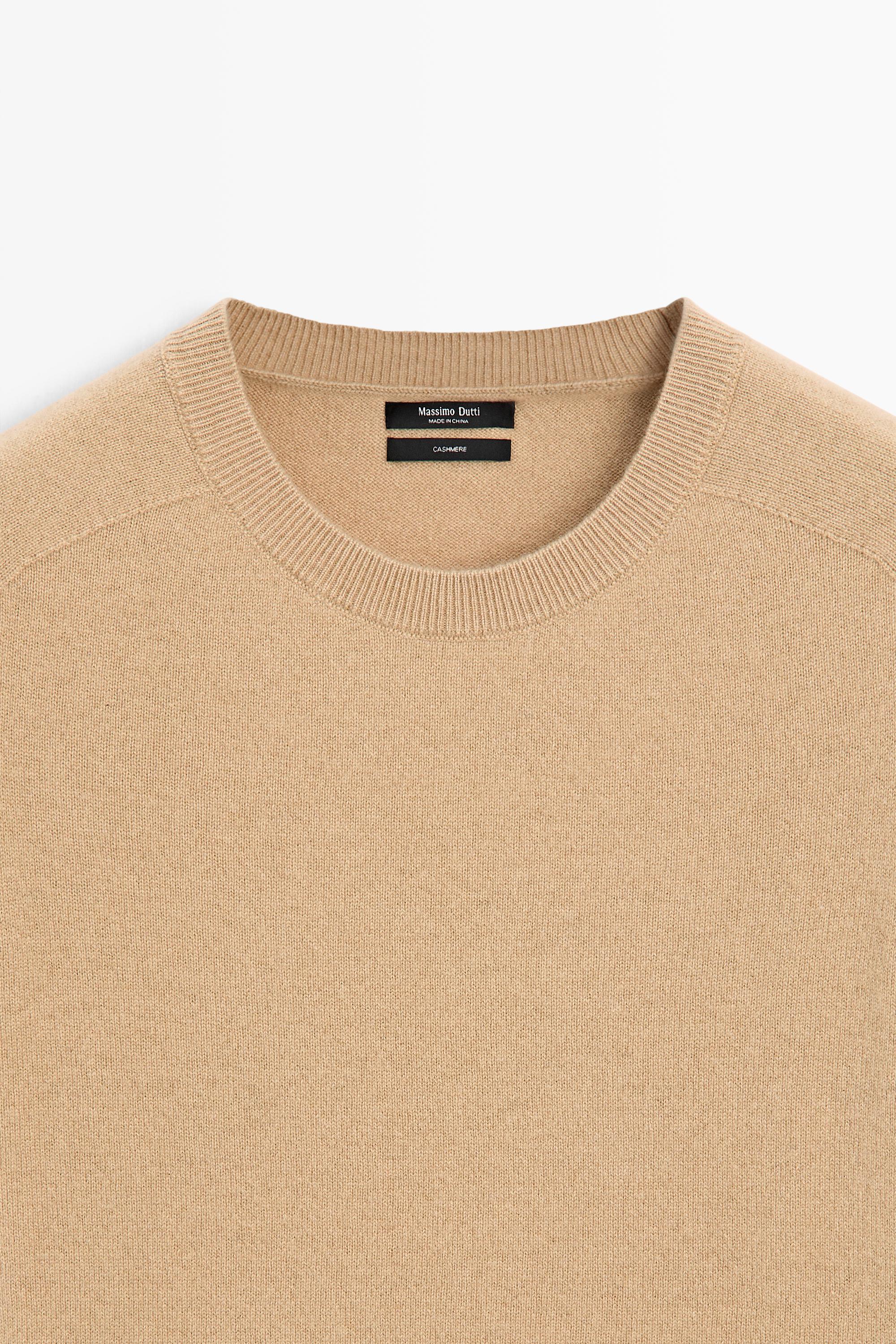 100% cashmere short sleeve knit sweater
