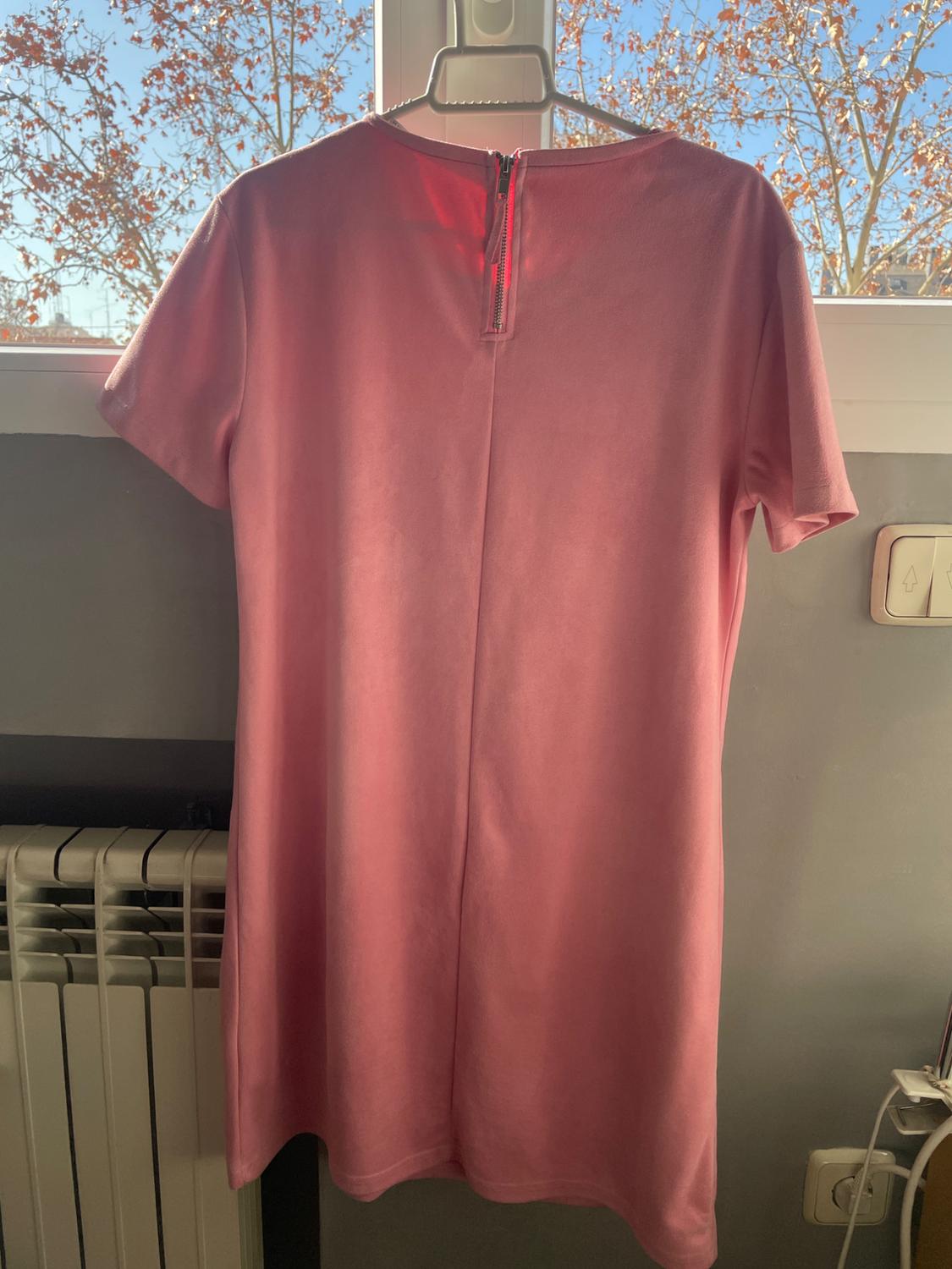 SUEDE EFFECT DRESS