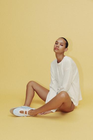 SLUB RUSTIC T-SHIRT - Oyster-white by Zara