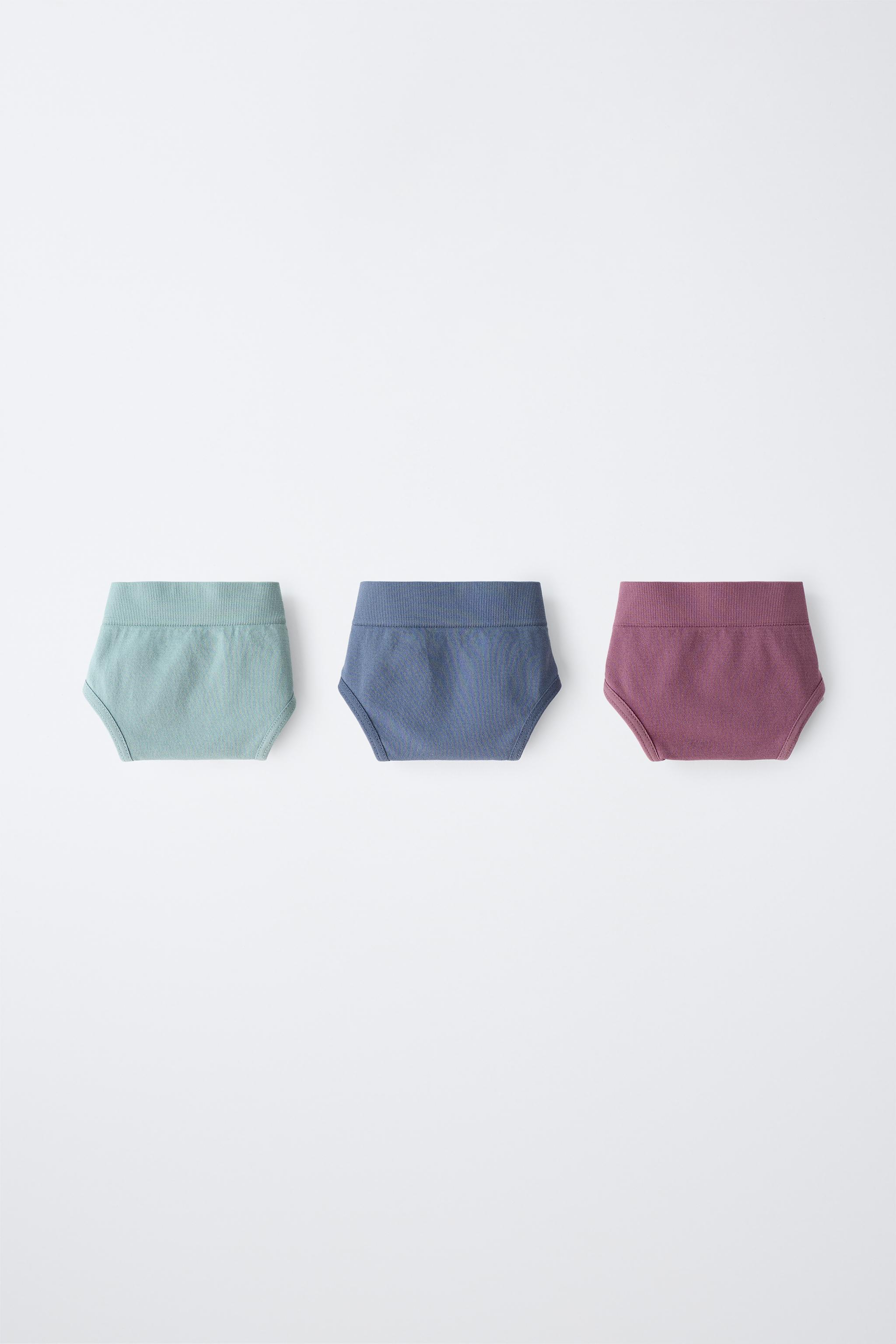 8-14 YEARS / PACK OF THREE SEAMLESS PANTIES — Multicolored