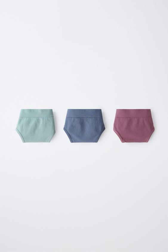 AGES 8-14 / 3-PACK OF SEAMLESS BRIEFS - Multicoloured by Zara - Image 0