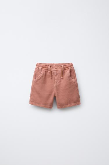 STANDARD SOFT TOUCH BERMUDA SHORTS - Brick by Zara