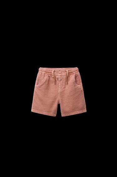Zara STANDARD SOFT TOUCH SHORTS - Brick - Image 0