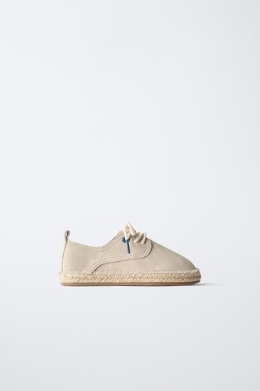DERBYS JUTE CUIR ÉDITION LIMITÉE - Gris argent de Zara - Image 0