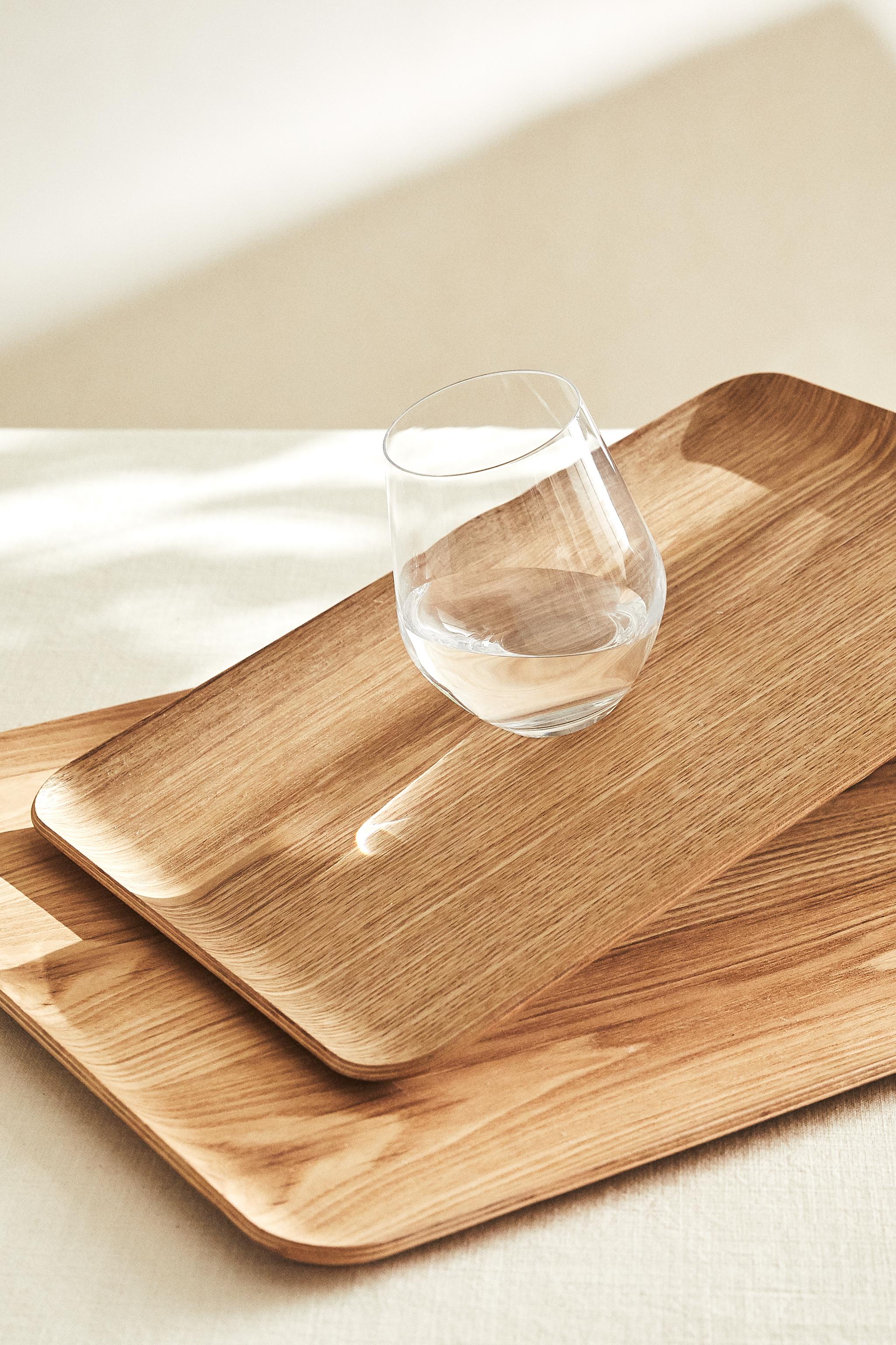 LARGE RECTANGULAR WOODEN TRAY