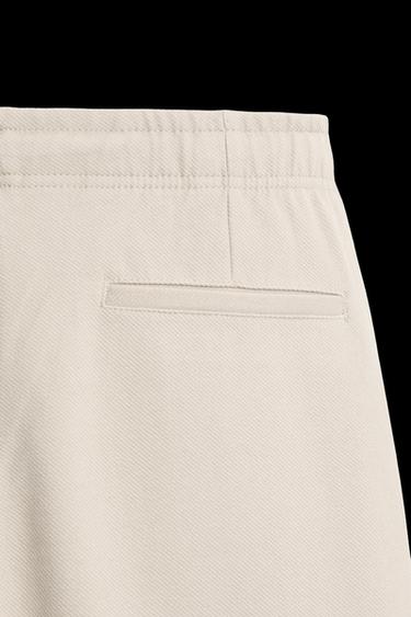 COMFORT FIT JOGGER WAIST TROUSERS - Beige by Zara