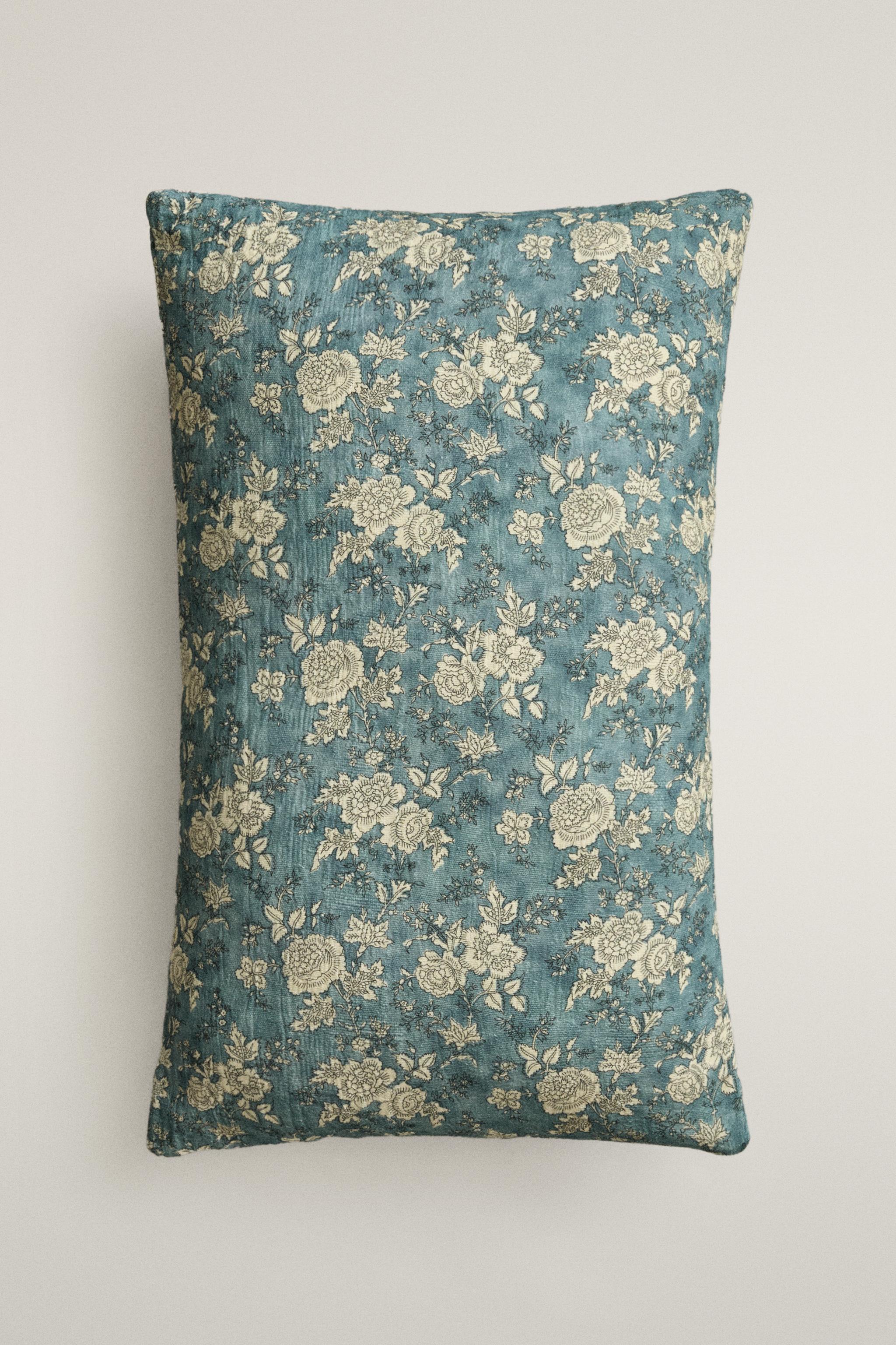 HOUSSE DE COUSSIN FLORALE