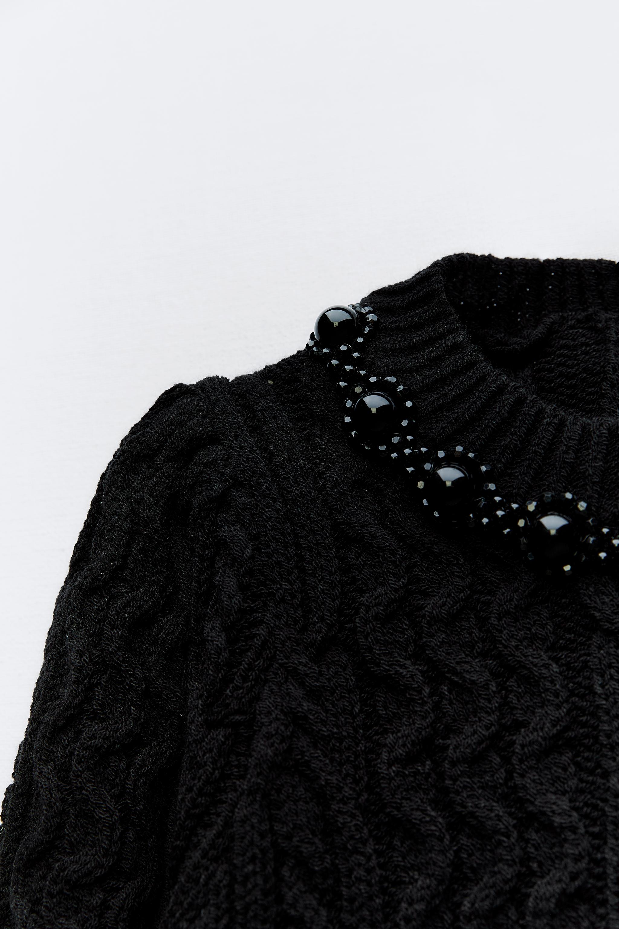 Zara store beaded jumper