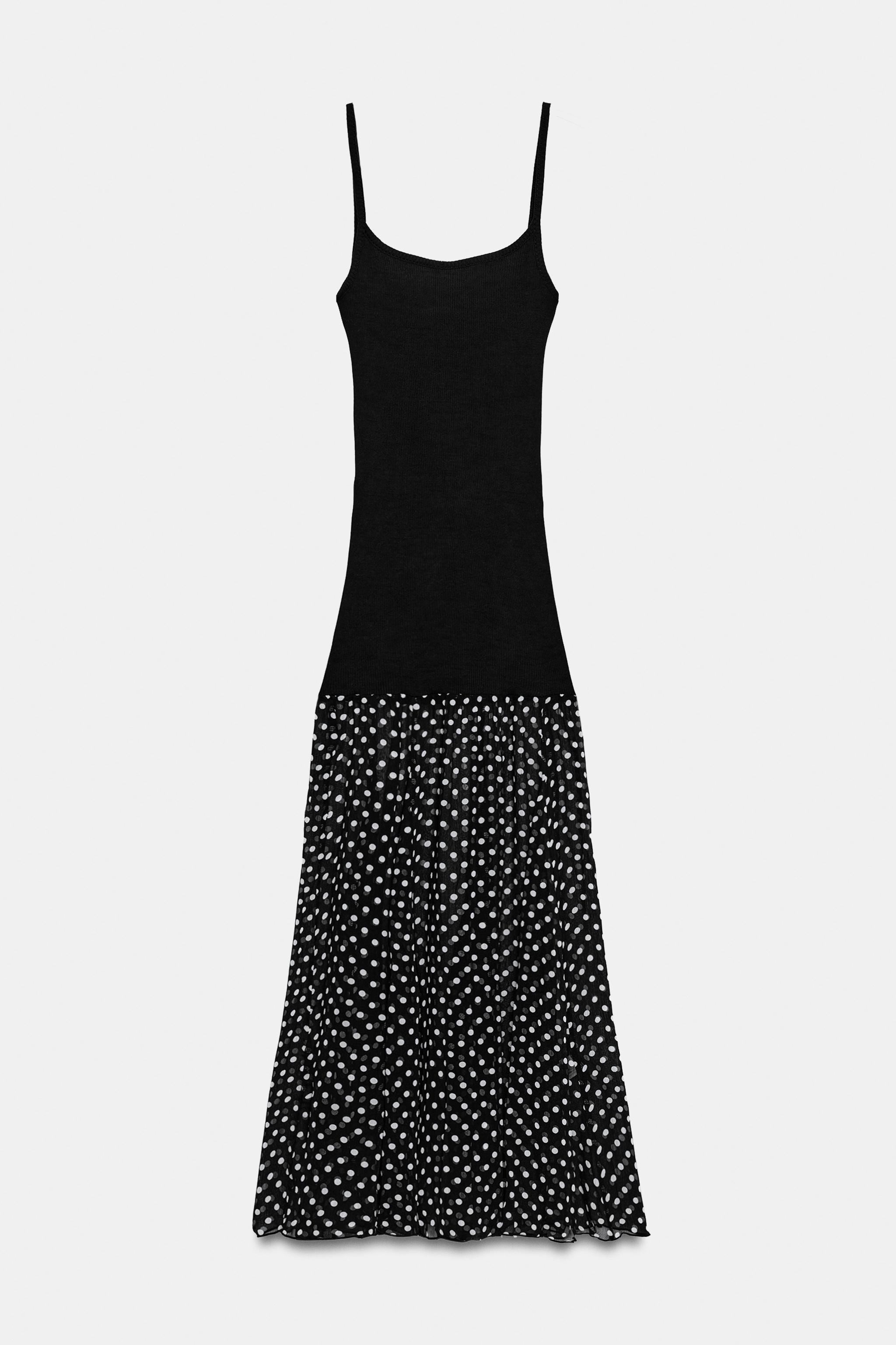 POLKA DOT COMBINATION DRESS