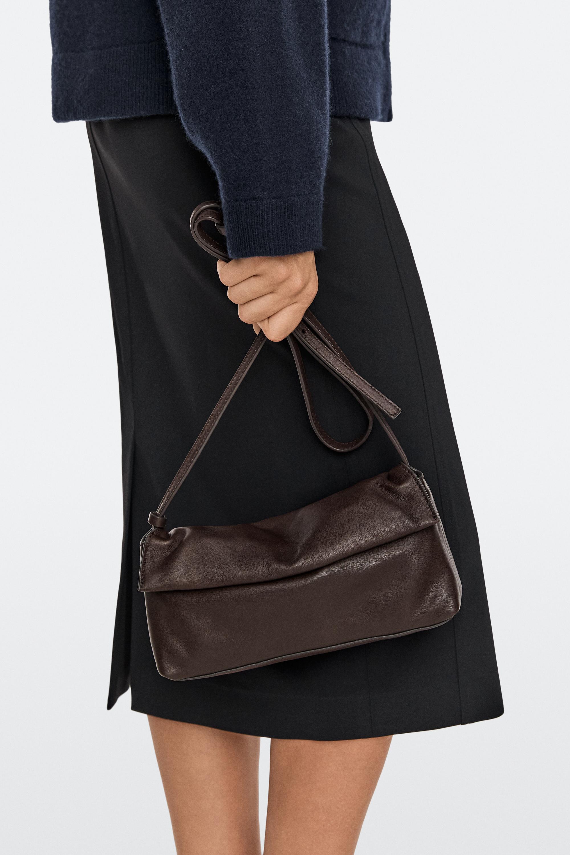 Sac à bandoulière en cuir nappa