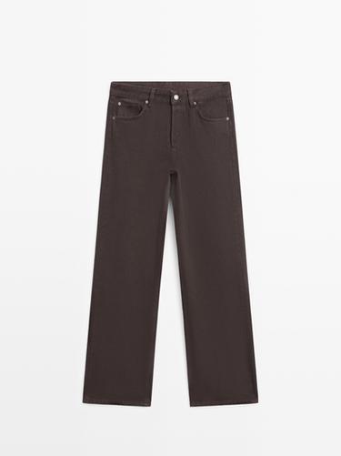 Zara Wide-leg jeans - Chocolate