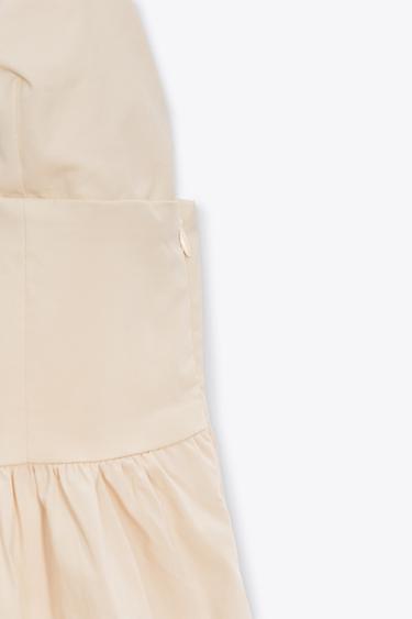POPLIN MIDI DRESS - Beige by Zara - Image 7