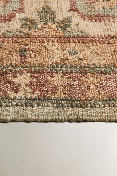 TAPIS JUTE DESIGN VINTAGE - Rose de Zara - Image 2