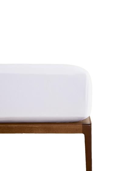 LENÇOL DE BAIXO DE ALGODÃO PERCAL | 30 CM ALTURA (800 FIOS) - Branco da Zara