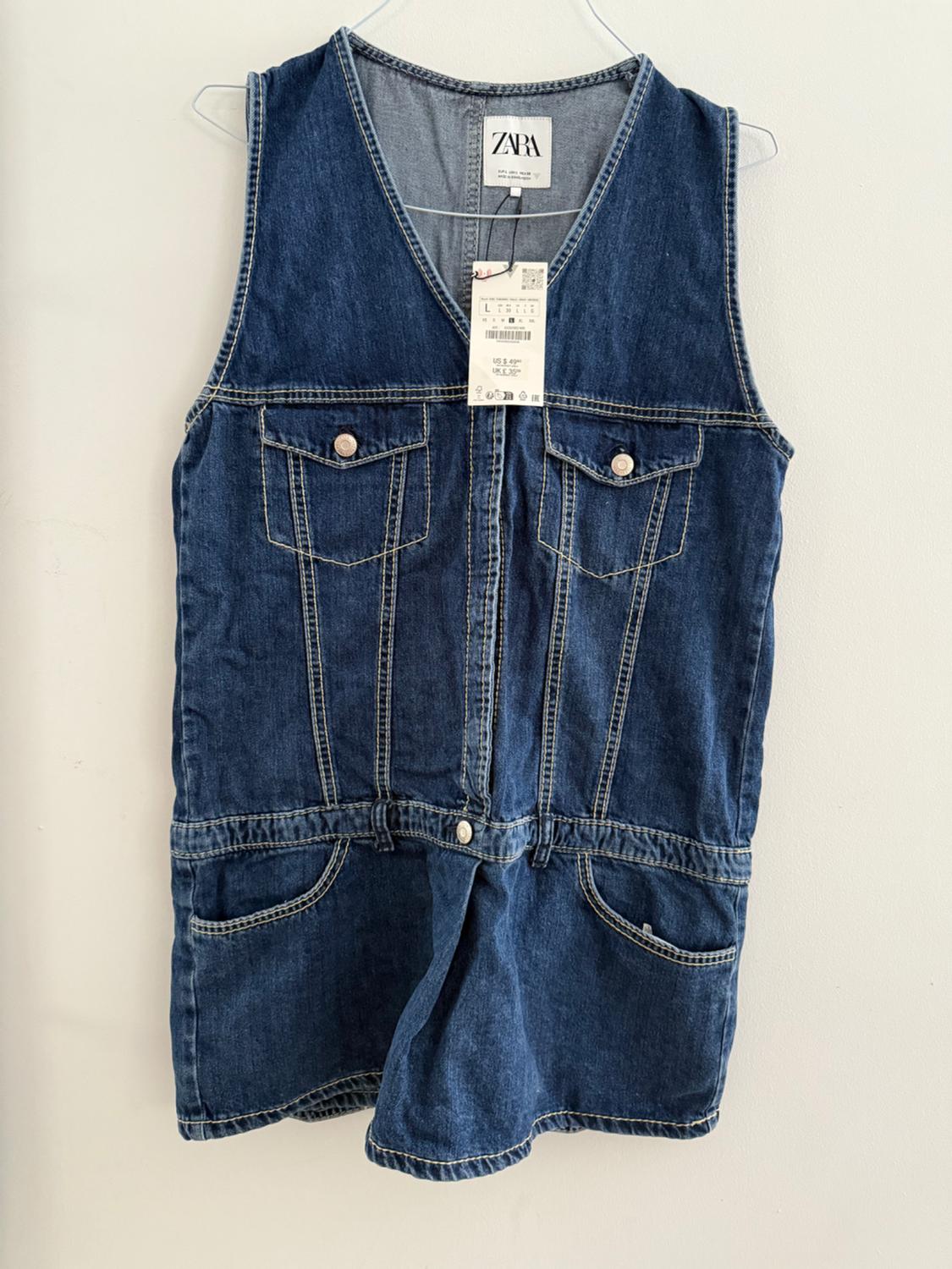 TRF DENIM JUMPSUIT DRESS - Image 5