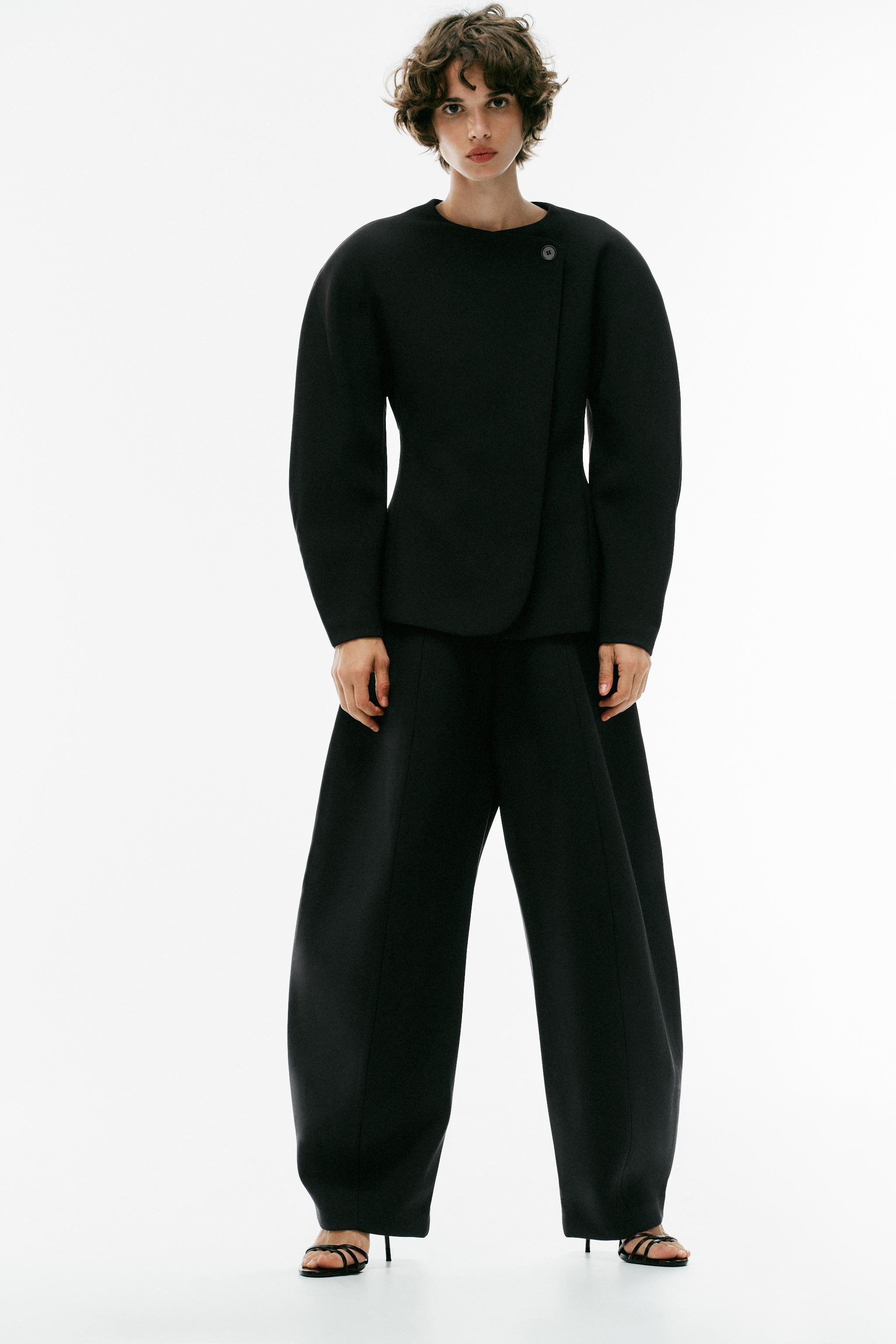 Zara Hacimli Kruvaze Blazer