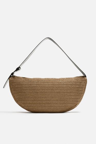 BRAIDED SHOULDER BAG - Ecru White by Zara