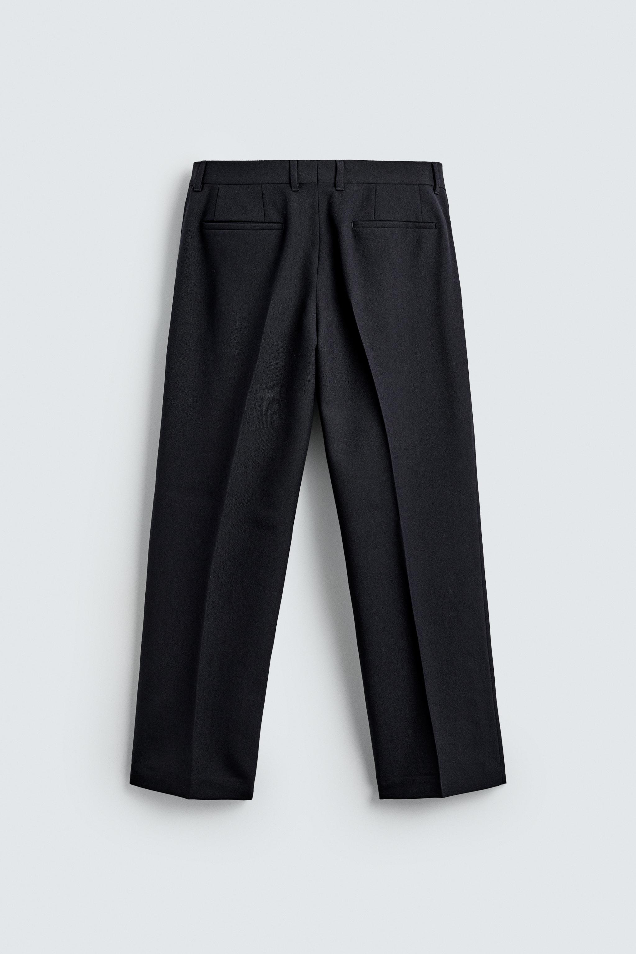 CALÇA DE TERNO DE LÃ - Azul-marinho | ZARA Brasil