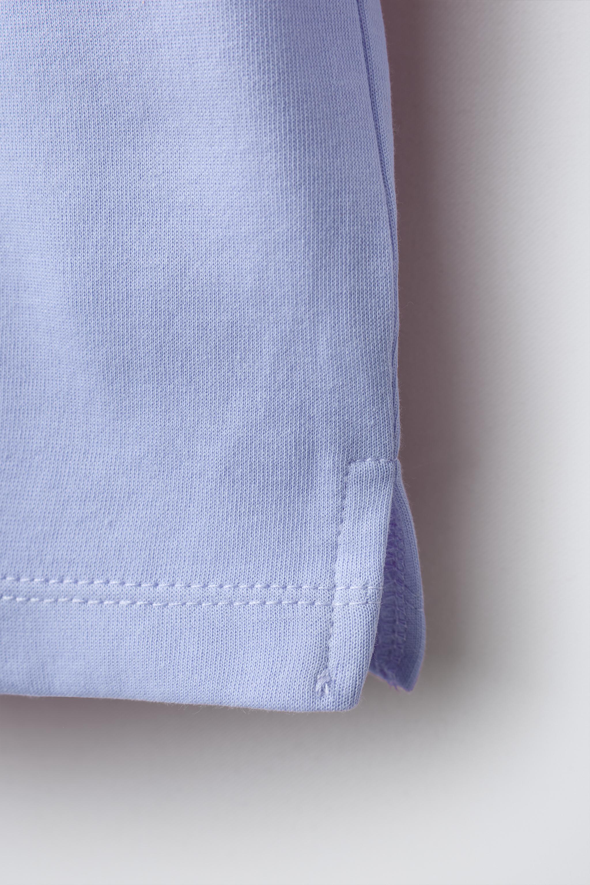 CAMISETA LISA INTERLOCK - Azul-pastel | ZARA Brasil