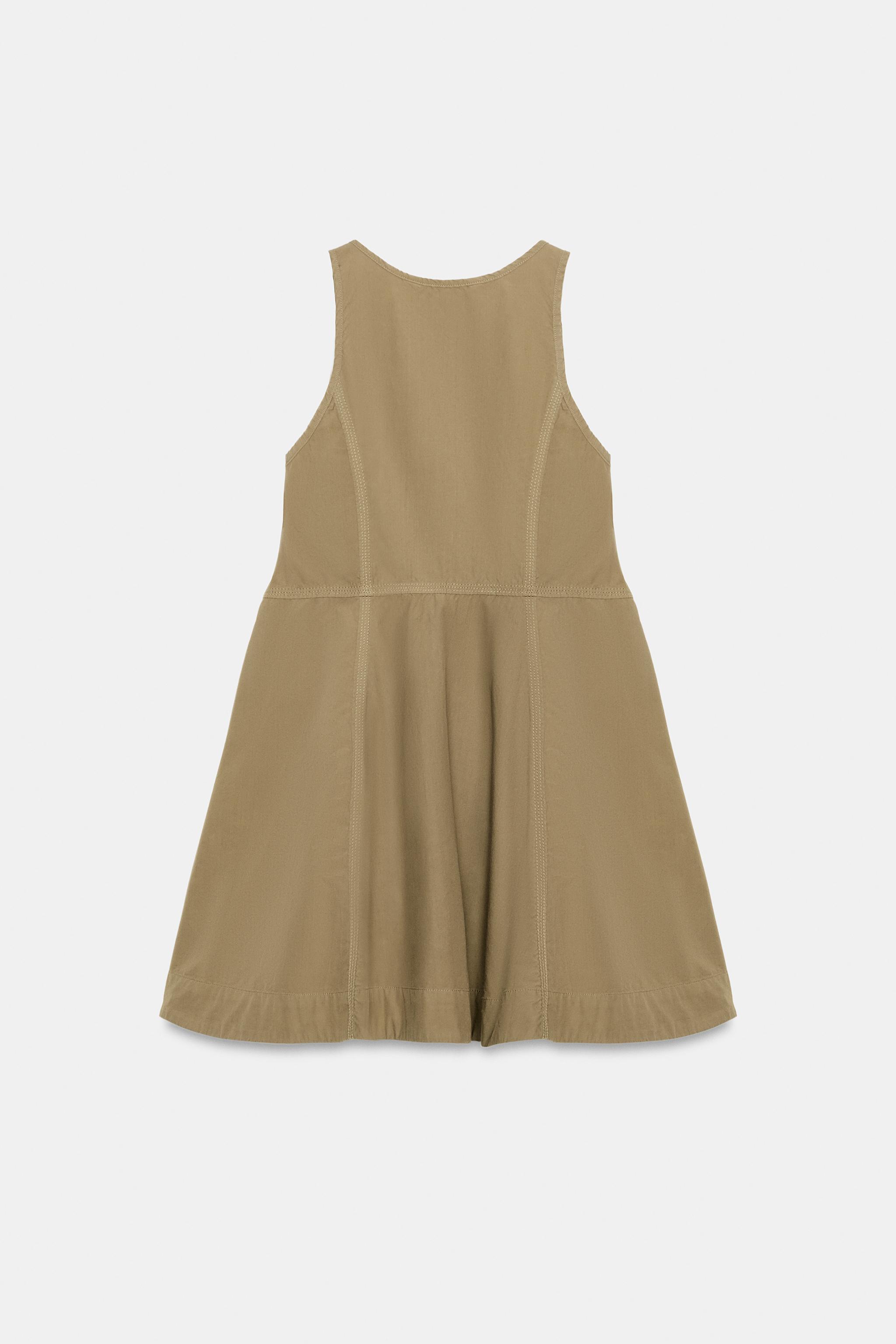 WASHED POPLIN DRESS