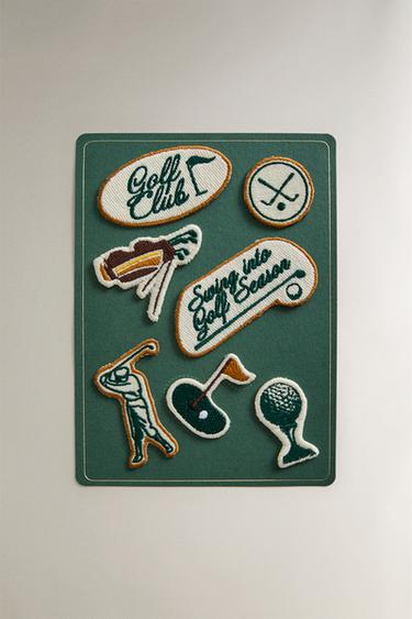 Zara TRAVEL PATCH SET (SET OF 7) - Multicolored