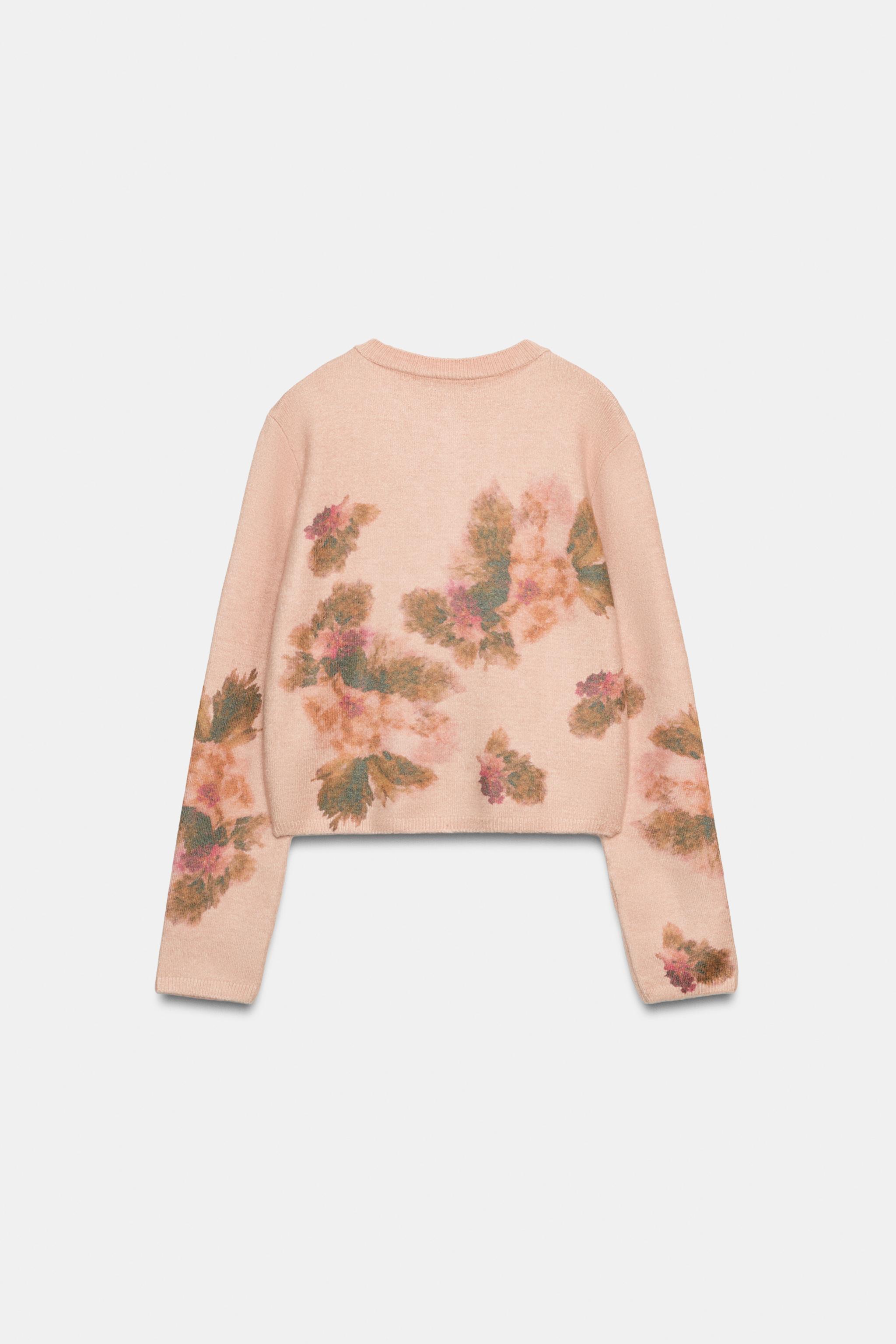 FLORAL PRINT CARDINGAN