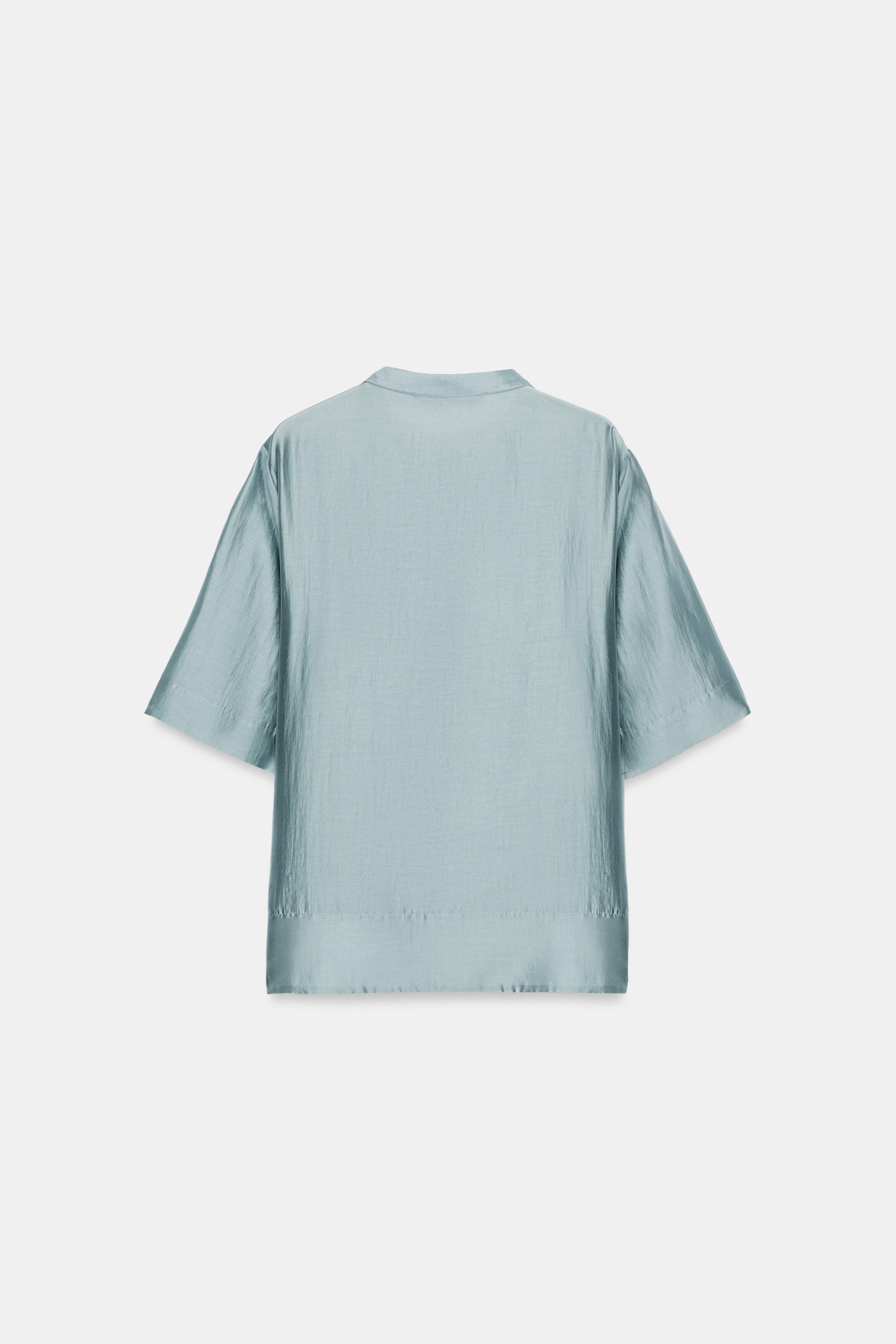 SHORT SLEEVE FLOWY BLOUSE ZW COLLECTION