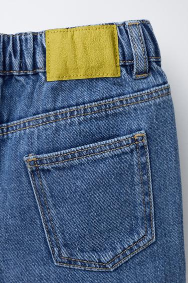 PRINTED DENIM BERMUDA SHORTS - Mid-blue by Zara - Image 3