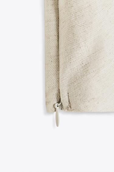 TOP SANS MANCHES PLI - Beige clair de Zara - Image 6