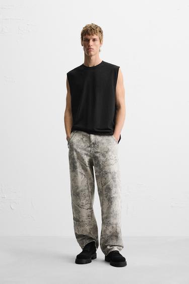 ТОП RELAXED FIT БЕЗ РУКАВОВ — ЧЕРНЫЙ от Zara