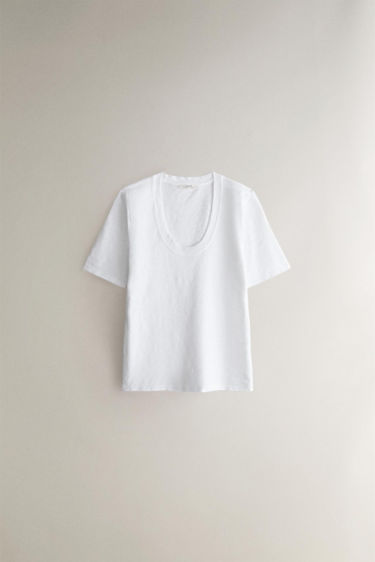 SHORT-SLEEVE COTTON T-SHIRT — White