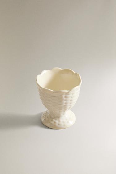 COQUETIER CÉRAMIQUE - Crème de Zara - Image 1