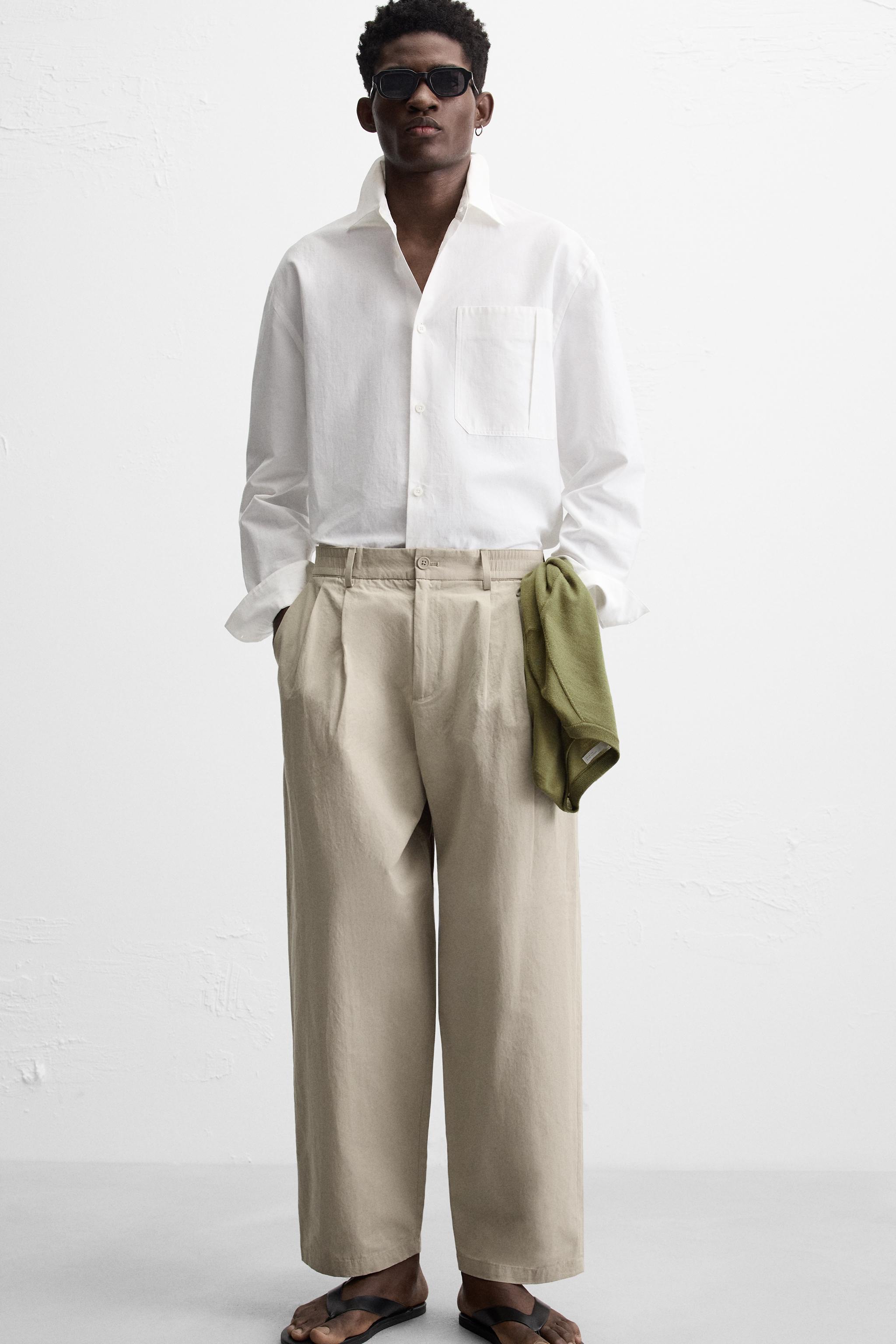 George” 2 PLEATED CHINO TROUSER / PRODUCT DYE - WUNDER