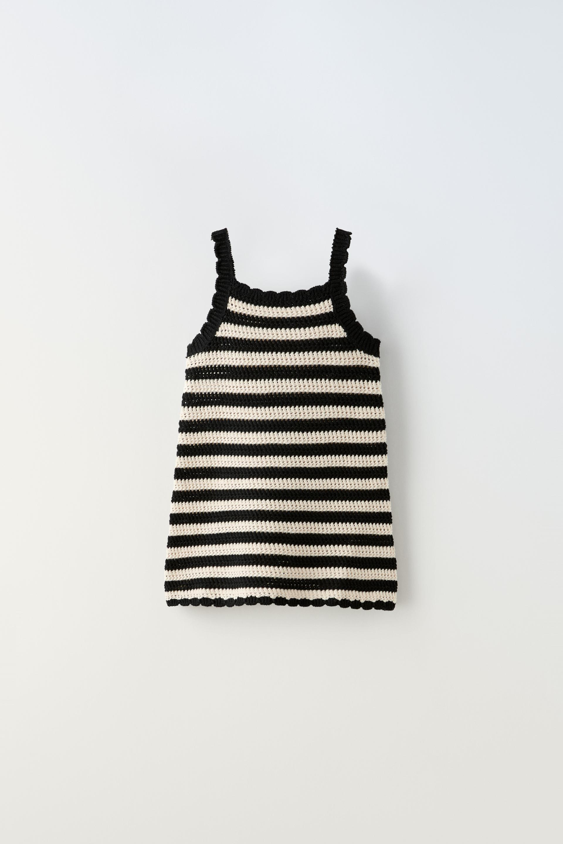 STRIPED KNIT DRESS