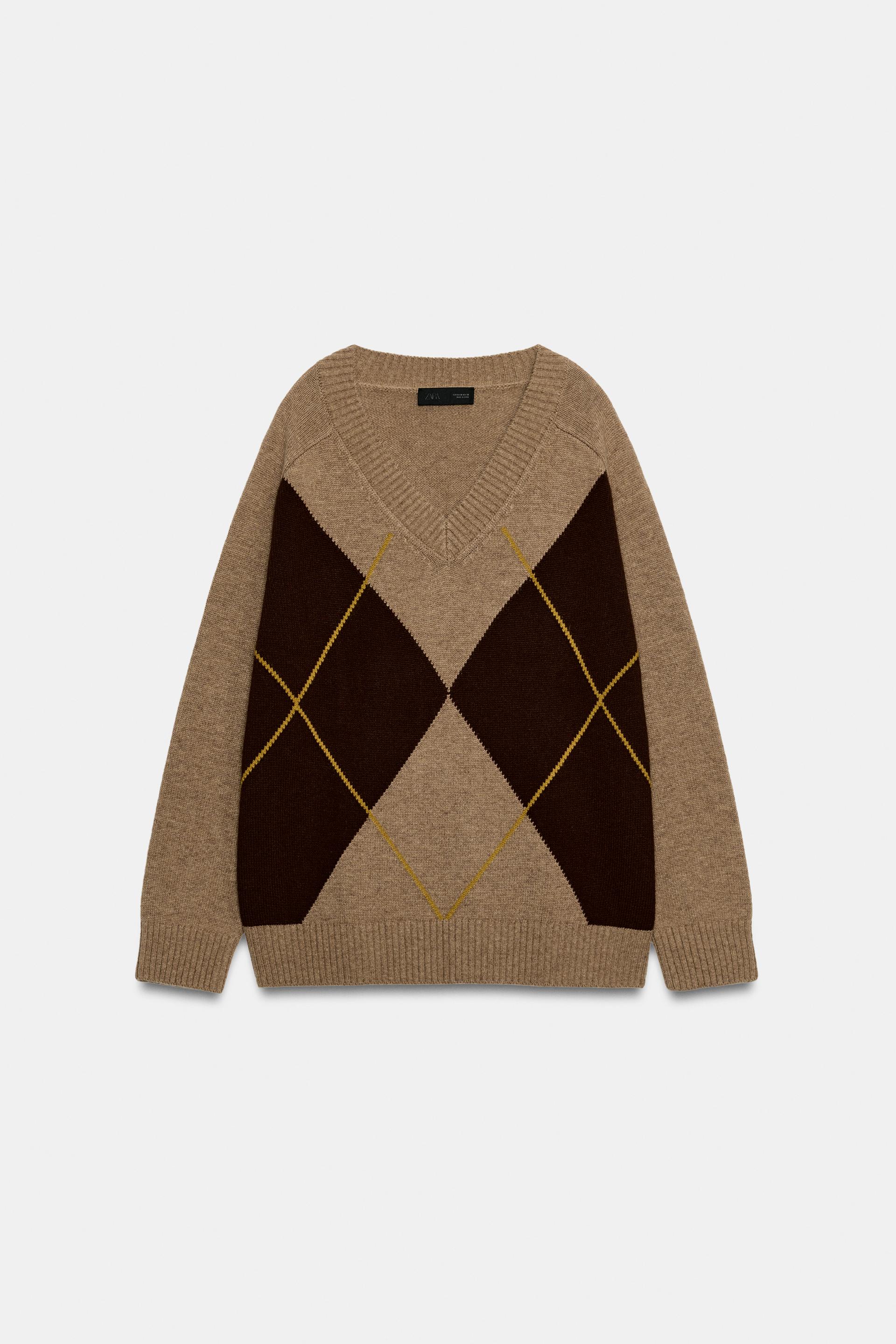 ARGYLE KNIT SWEATER thumbnail 7