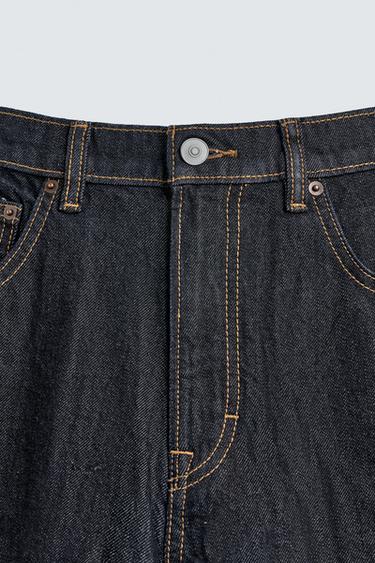 BALLOON FIT JEANS - Navy / White by Zara - Image 8