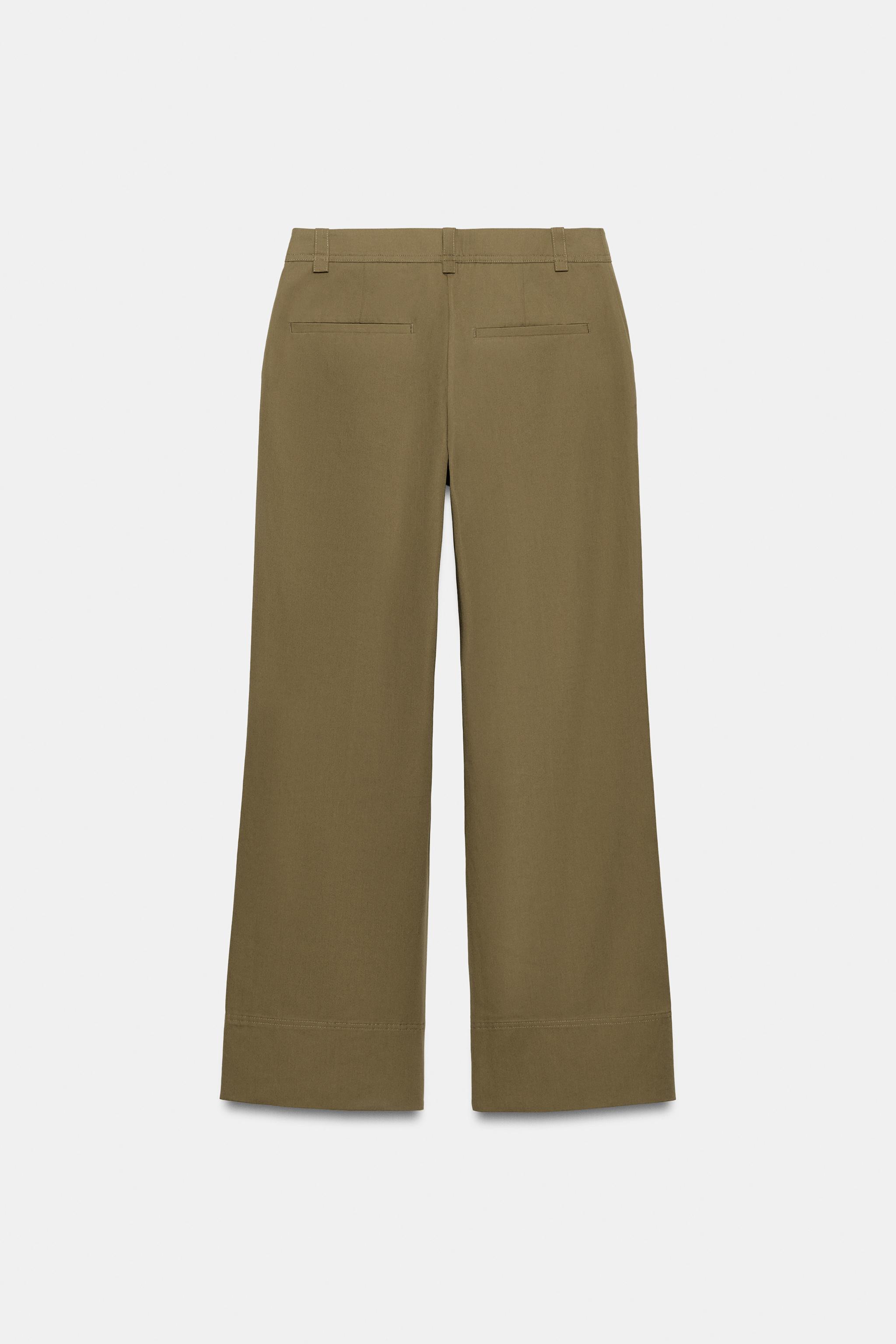 Женские брюки Zara BOOTCUT SEAM DETAIL PANTS — фото 10