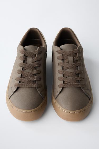 MINIMALIST SNEAKERS - Brown by Zara - Image 4