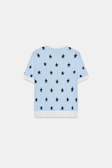 STAR CARDIGAN - Blue by Zara - Image 5