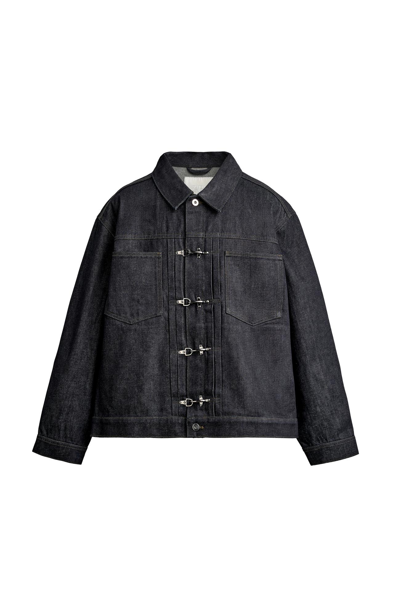 PLEATED DENIM JACKET