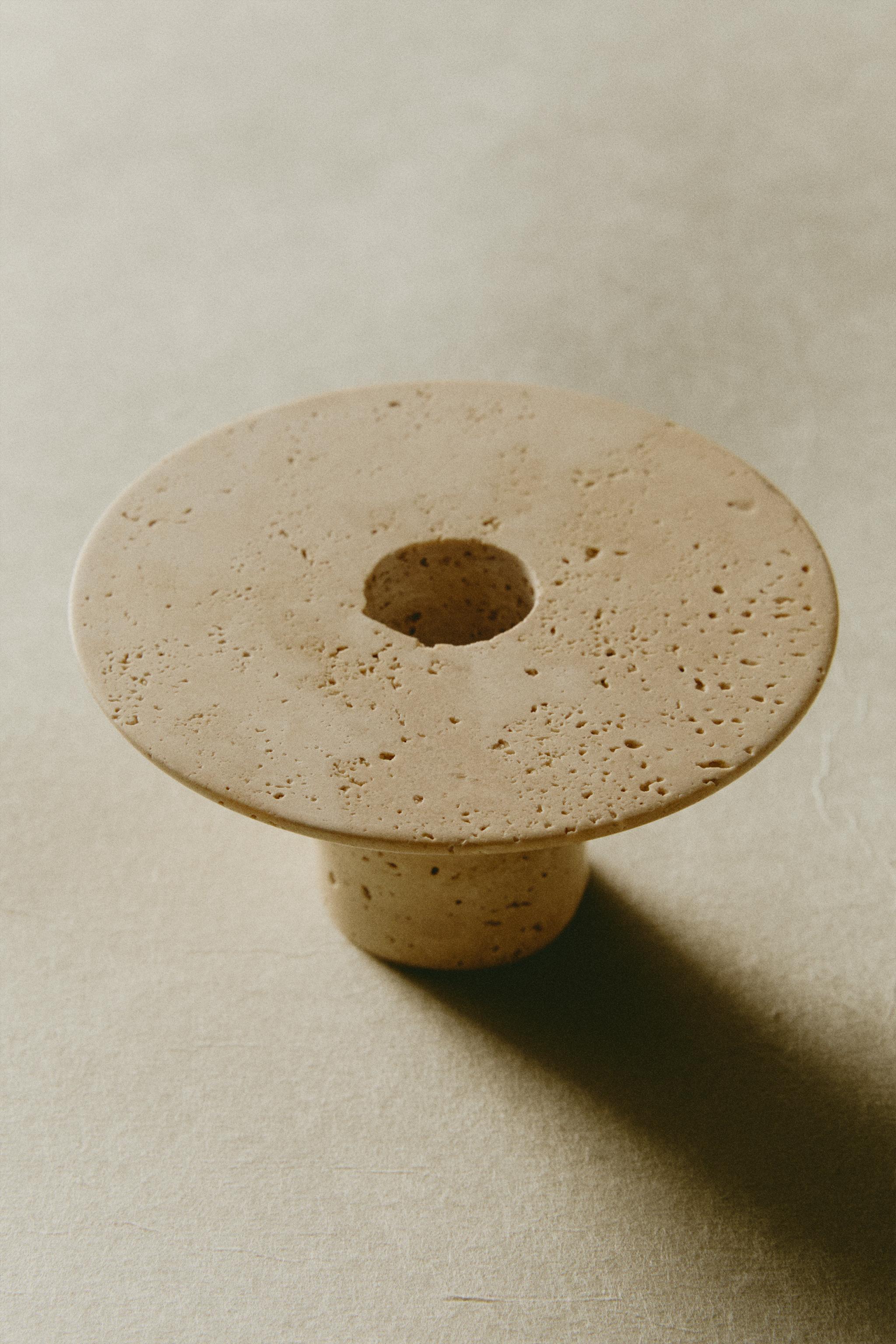 ROUND MARBLE TEALIGHT HOLDER